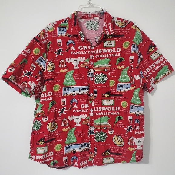 unbranded Other - Griswold Family Christmas National Lampoons Button Down Short Sleeve Shirt 3XL